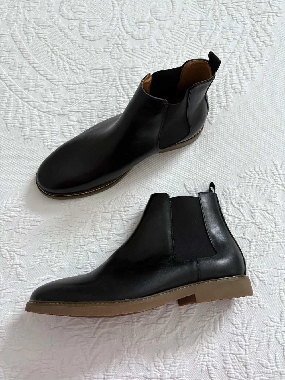 Steve Madden Highline Men’s Black Chelsea Slip-On Leather Ankle Boot size 11.5